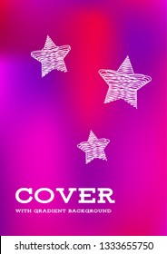 Creative Cover Page. Vector Layout for Leaflets. Blurred Decorative Creative Color Page in Abstract Style with Text Box. Vector Pattern for Posters. Nice A4 Color Sample.