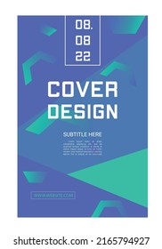 Fondo creativo de carteles de portada en estilo moderno mínimo para identidad corporativa, marca, publicidad en medios sociales, promoción. Plantilla moderna de diseño con elementos geométricos