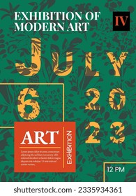 Creative cover or poster concept on abstract background. Roman and Greek vector illustration with modern geometric background. Posters for the exhibition, magazine cover or brochure. 