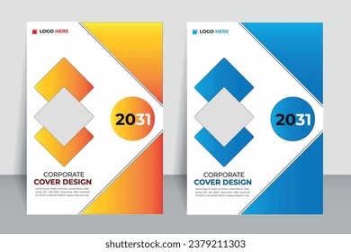 Creative cover template, flyer, magazine, brochure, booklet, editable vector, print ready