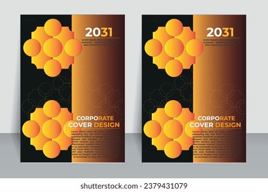 Plantilla de portada creativa, volante, revista, folleto, folleto, vector editable, listo para imprimir