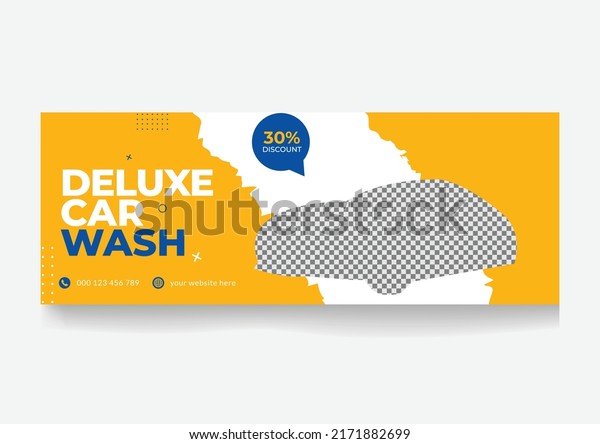 Creative Cover and Web Banner Car Wash Service
Template Design
