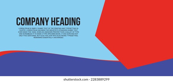 Plantilla de portada creativa y banner web, plantilla de portada de medios Vector de diseño abstracto plantilla web.Modelo de banner de plantilla gráfica moderna para medios sociales y sitios web
