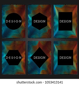 Creative covers design. Template for Title sheet, report, presentation and brochure. Abstract modern backgrounds. Colorful gradients. Text frame.