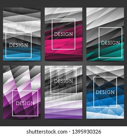 Creative covers design. Template for Title sheet, presentation, brochure, cover. Abstract modern backgrounds. Colorful gradients. Layout for banners, posters, flyers, invitations and gift cards.
