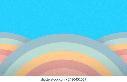 Creative covers or horizontal posters in modern minimal style for corporate identity, branding, social media ads, promo. Modern layout designs in vintage vaporwave 70s style stripes poster background 