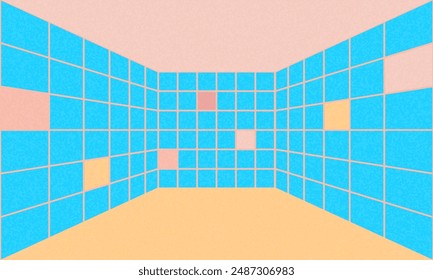 Creative covers or horizontal posters in modern minimal style for corporate identity, branding, social media ads, promo. Modern layout designs in vintage vaporwave 70s style stripes poster background 