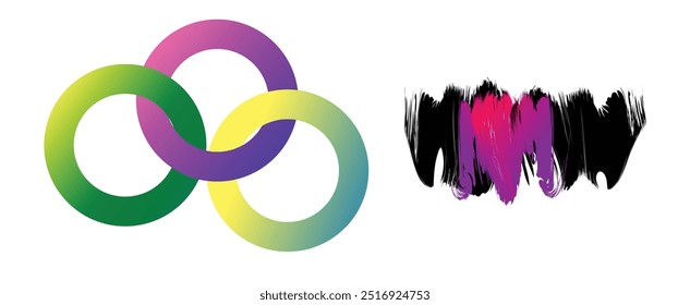 Creative covers, layouts for posters concept in modern minimal style for corporate identity, branding, social media advertising, promo. Modern