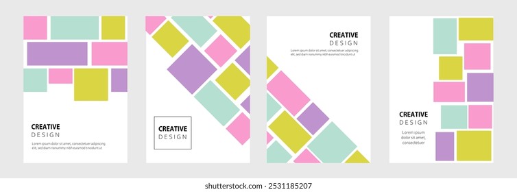 Creative covers,Minimalist simple  cover posters concept in modern minimal style for corporate background design. Trendy front page design for Banner, Poster, Flyer, Invitation and Annual Report