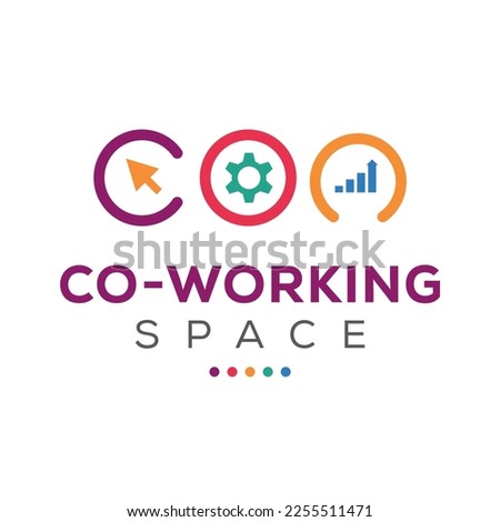 Creative (Coworking space) Design, Vector sign.