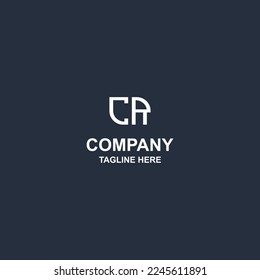 creative cr monogram logo design