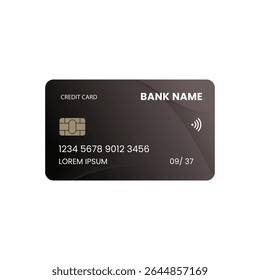Arte de cartão de crédito criativo para banca on-line, E-Wallets, métodos de pagamento digital e ilustração de tecnologia financeira em um estilo mínimo