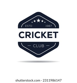 Creative (Cricket) Club design, vector illustration.