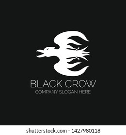 Creative Crow Design. Crow Design Black and White 