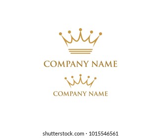 Creative Crown Concept Logo Design Template