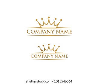 Creative Crown Concept Logo Design Template