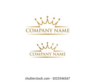 Creative Crown Concept Logo Design Template
