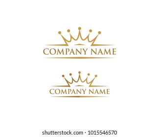 Creative Crown Concept Logo Design Template