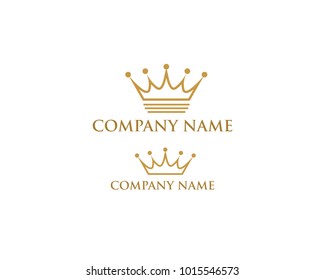 Creative Crown Concept Logo Design Template