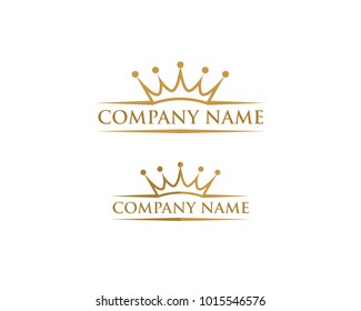 Creative Crown Concept Logo Design Template