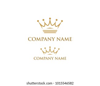 Creative Crown Concept Logo Design Template