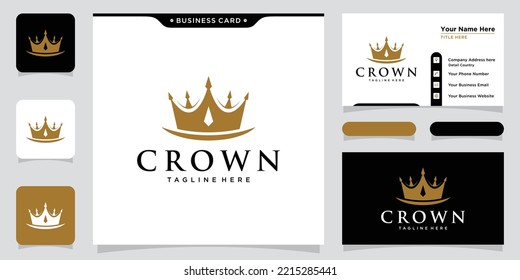 Creative Crown Concept Logo Design Template