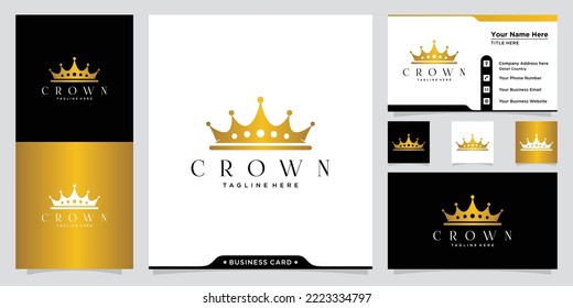 Creative Crown Concept Logo Design Template