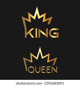 Creative crown concept logo design template