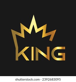 Creative crown concept logo design template