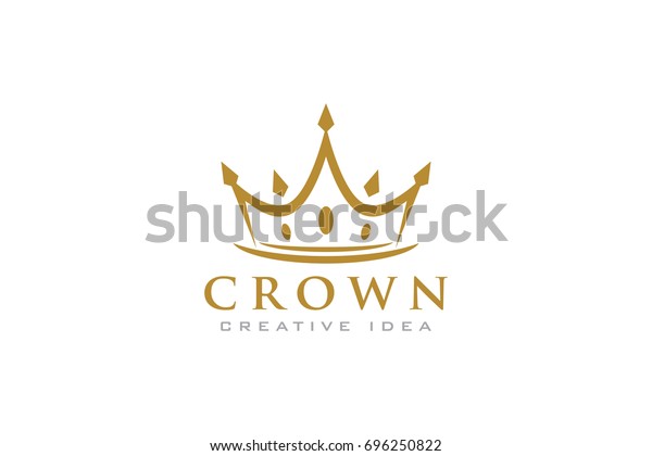 Creative Crown Concept Logo Design Template Stock Vector (Royalty Free ...