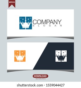 Creative crown concept logo vector design template