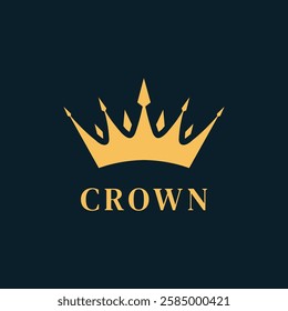 Creative Crown logo design vector. Crown logo design vector template