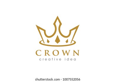 Creative Crown Logo Icon Template Stock Vector (Royalty Free ...