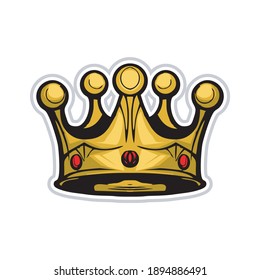 Creative Crown Logo and Icon Template, crown vector illustration absctract, crown lineart, crown art work