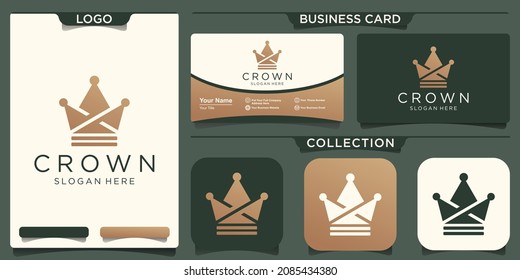 Creative Crown Logo and Icon Template
