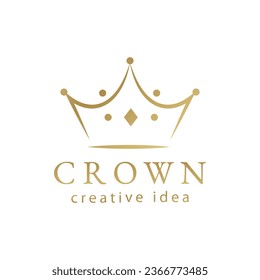 Creative Crown Logo and Icon Template