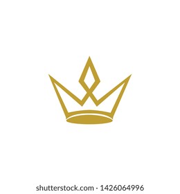 Creative Crown logo template vector icon design