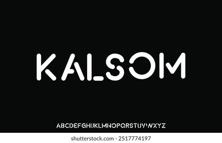 Creative crypto font. Modern abstract digital tech font. Logo creative font, type, technology, movie, digital, music, movie. Fonts and illustration in vector format.