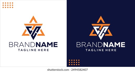 Creative CTC Logo Triangle Shape, Design Inspiration, Illustration, Vector