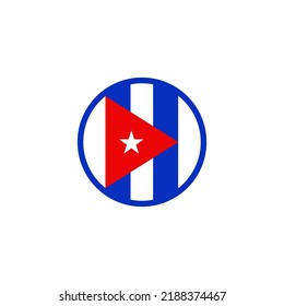 Das kreative kubanische Flaggendesign. Vektorgrafik, 2022-2023