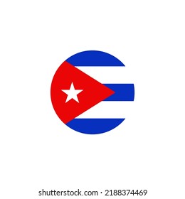 The creative Cuba flag symbol design. Vector, 2022-2023