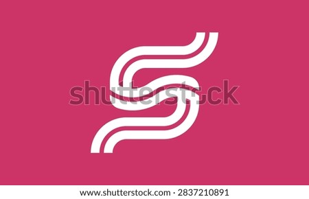 Creative Curvy S Letter Logo Concept