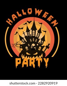 Creative custom Halloween t-shirt design 