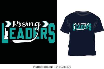 Creative custom leaders  typography t shirt deisgn