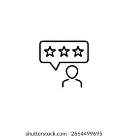 Ilustração criativa da arte vetorial da linha da análise do cliente.