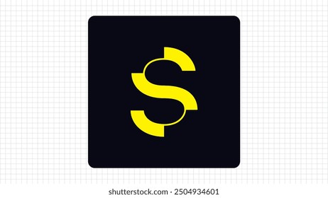 Creative Cut Line S Letter Minimal Typography Logo, Colorful S Letter Minimal Logo Sign, S Character Logo Symbol