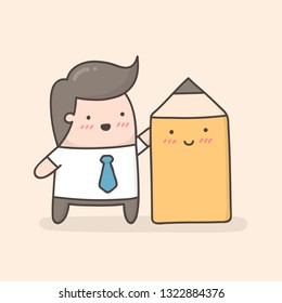 Creative. Cute doodle illustration.