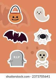Creative Cute Halloween Spooky Sticker Set Collection