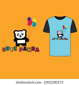 Its a creative cute panda t shirt design, its a editable file, i hope you like it