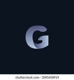 Ilustración de icono del logotipo G de corte creativo